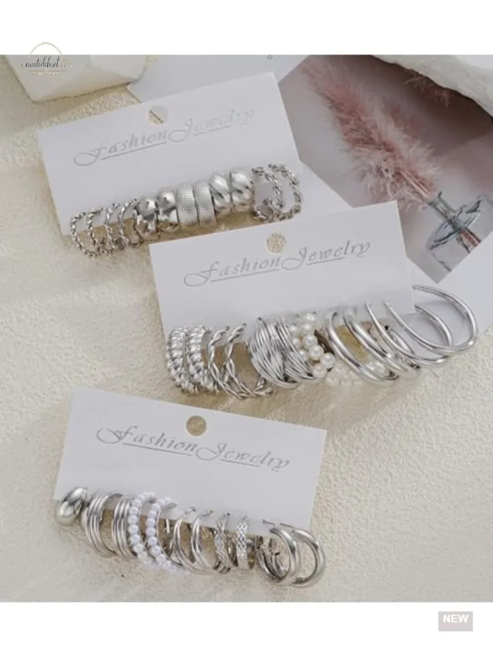 18 Pairs Hypoallergenic Hoop Earrings Set, Multipack Gold Earrings for Women